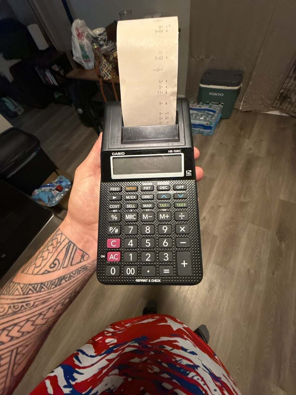 Casio HR-10RC 12-Digit Portable Printing Calculator